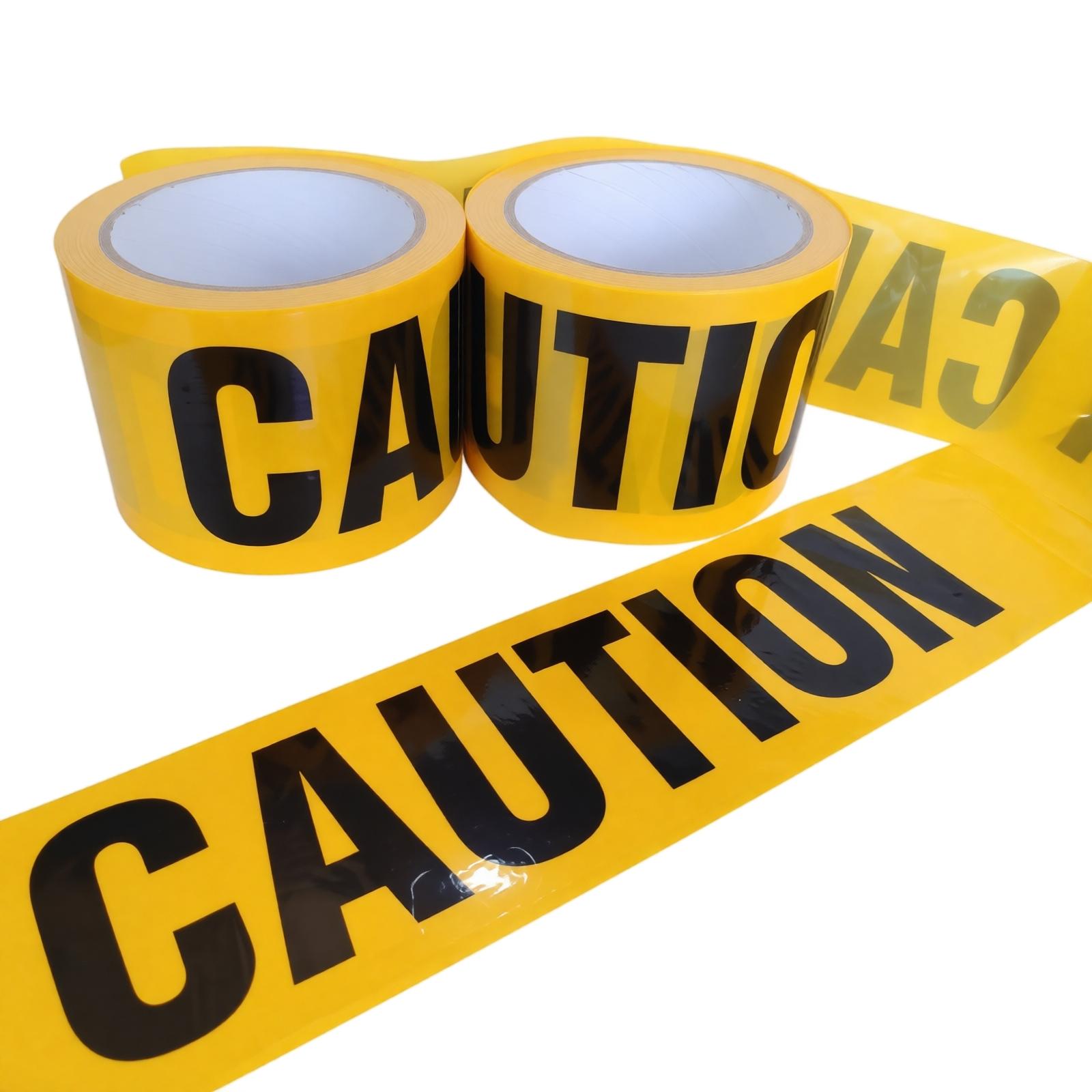 PE Caution Tape Disposable Warning Barrier Tape Non Adhesive Safety Tape for Hazard Marking and Area Restriction Use One Size