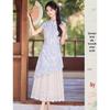 Elegant New Chinese Style Jacquard Qipao Set