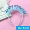 Glitter HAPPY BIRTHDAY Sequin Headband Birthday Decoration Birthday Party Decorations Kids Adult Girl Pink Silver Blue Headbands