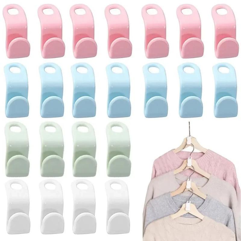 Mini Hanger for Wardrobe Connector Hangers Save Wardrobe Space Hook Up Cascading Plastic Coat Organizer Clothing Storage Home