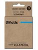 Actis Premium Cyan Ink Cartridge for Canon CLI-571C Series - Extended Compatibility