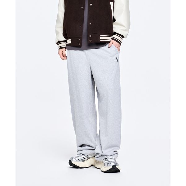 MLB Chicago White Sox Loose Simple Versatile Solid Color Casual Pants Unisex pants 3APTB0264-44MGS
