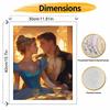 Disney oil painting Cinderella and Prince Charming painting art handmade diy painting home decoration gift
