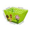 Holiday Gift Bag Features a Colorful Rooster Versatiled Storage Basket for Eggs and Candy for Parties Decoration