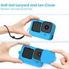 Für GoPro Hero 12 11 Silikonhülle Sturzsichere Schutzhülle mit Lanyard Objektivkappe Für GOPRO 12 11 10 9 Actionkamera Zubehör