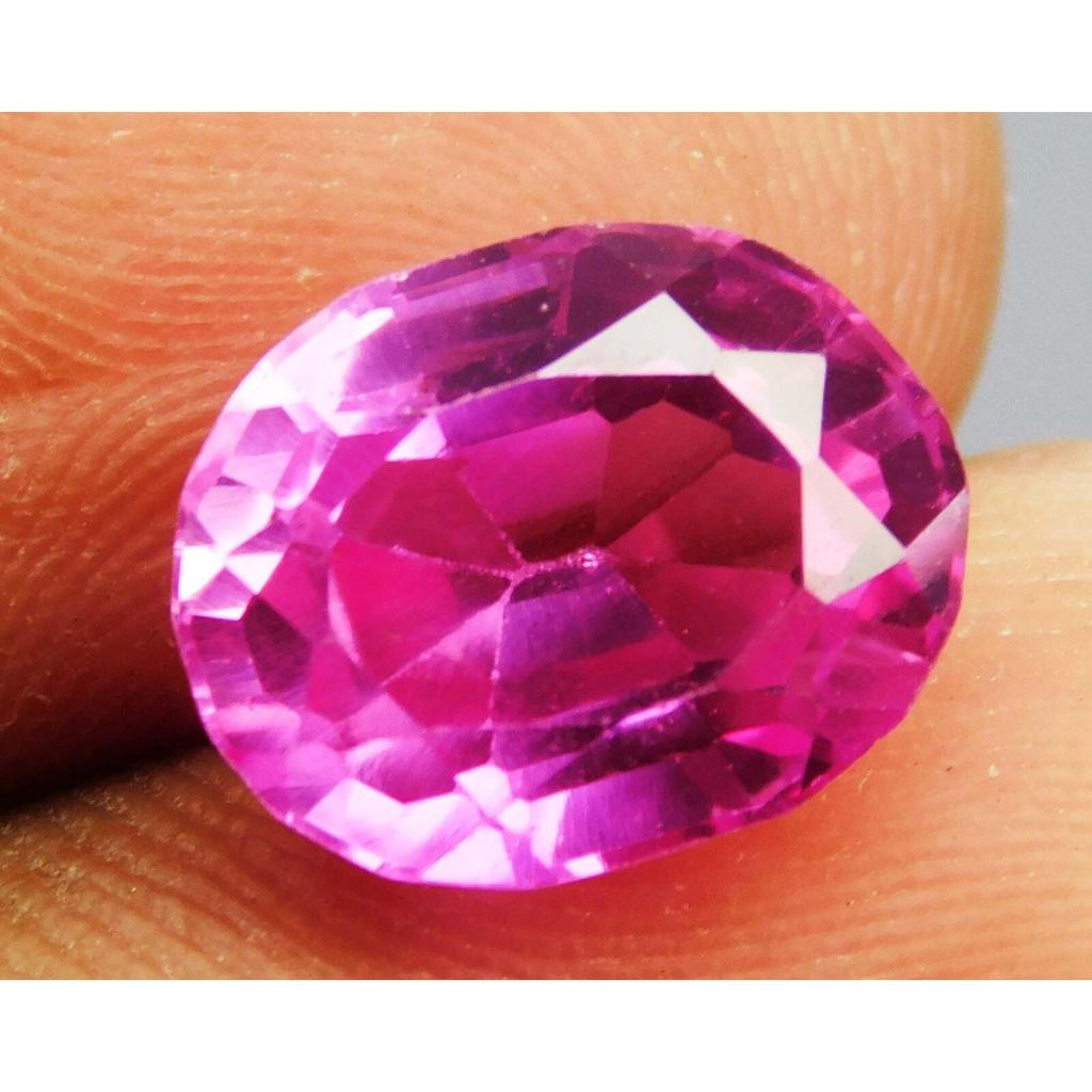4.69 Ct Natural Flawless CEYLON SAPPHIRE Pink CERTIFIED Oval Cut Loose Gemstone