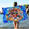 Anime O-ONE P-PIECE Anime Beach Swimming Towel Soft Absorbent Washcloth Children's Gifts for Kids Travel Camping Gym