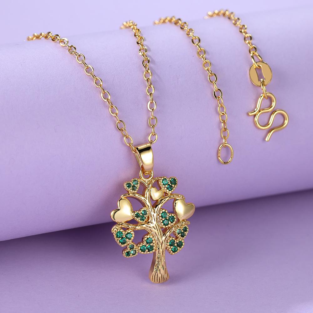 Collana con ciondolo cuore e 4 nomi e 4 pietre di nascita personalizzati regalo per donna – IT