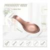 uxcell Spoon Rest 10.6x3.7 Inch Heat Resistant Stainless Steel Spoon Holder Kitchen Utensil Rest for Stovetop for Tongs Spatulas Rose Gold