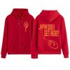 Felpa con cappuccio e zip Louis Tomlon How Did I Get Here Tour Stampa Giacca Moda Uomo Larga Casual Hip-hop Giubbotti Zip-up