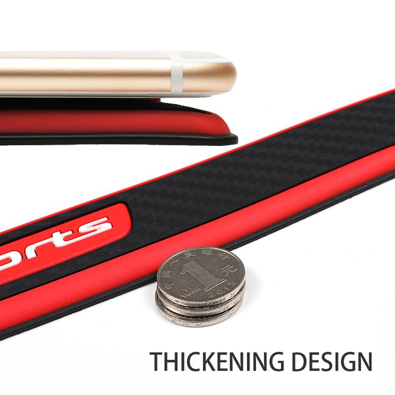 4pcs Universal Car Threshold Protection Scratch Strip Rubber Auto Door Sill Protector Sticker Bumper Protector Scuff Plate