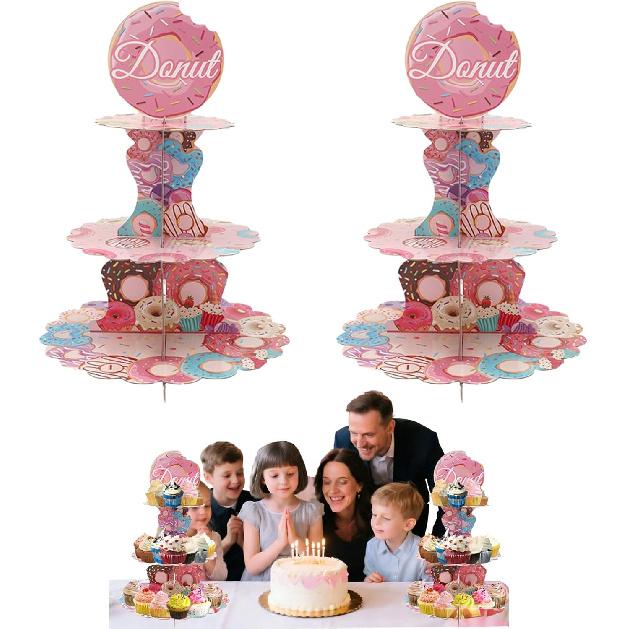 3 Tier Butterfly Cupcake Stand,Suitable for Butterfly Themes – Easy to Assemble& Reble(1Butterfly)