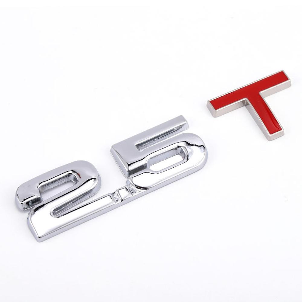 1Pcs 1.3T - 3.0T  Premium Metal Car Side Fender Rear Trunk Emblem Badge Decals for Any Vehicle
