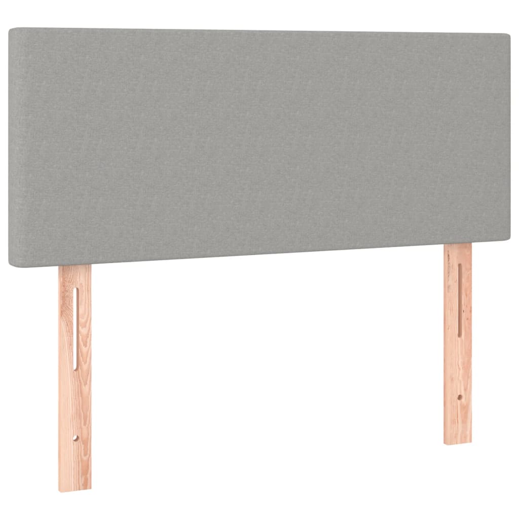 Vidaxl Bed Headboard, Light Grey, 90X5X78/88 Cm, Fabric