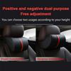SEAMETAL Car Neck Pillow Memory Foam Pillow 1PC PU Leather Car Auto Seat Neck Rest