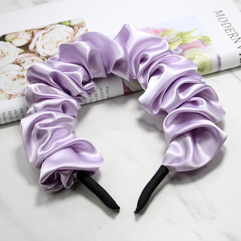 Lystrfac Slik Volume Wave Scrunchies Headband for Women Girls Fashion Hairbands Big Size Head Band Bezel Hair Accessories