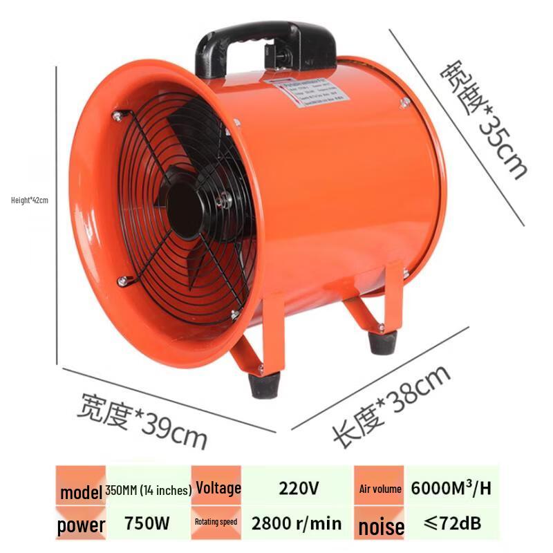 Handheld Industrial Blower Fan CN plug (adapter included)