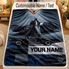 Flannel BlanketKendrick Lamar Custom Name Text Personalized Soft Warm Throw Blanket Home Decor Gift