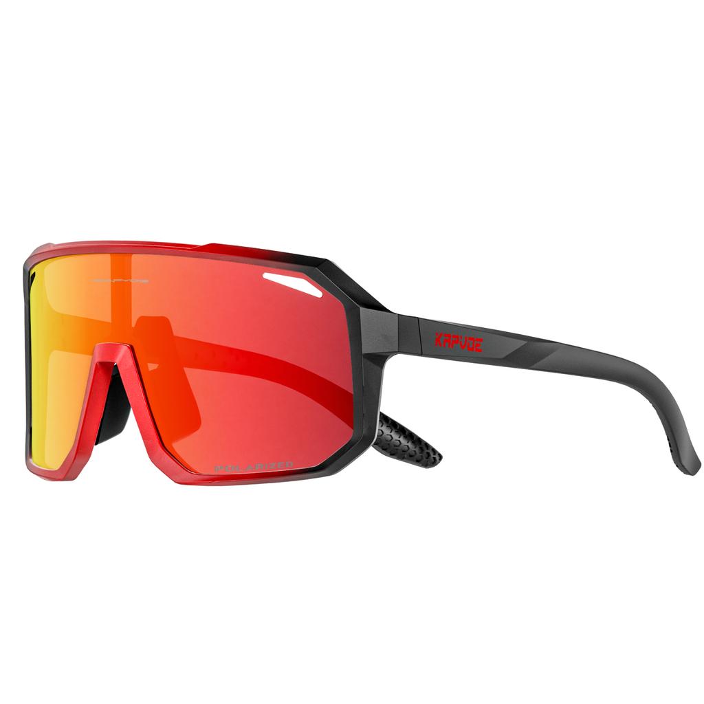 Lunettes de Soleil Sportives Polarisées Kapvoe pour Homme Lunettes de Vélo Photochromiques Lunettes de Vélo d'Extérieur pour Vélo VTT UV400