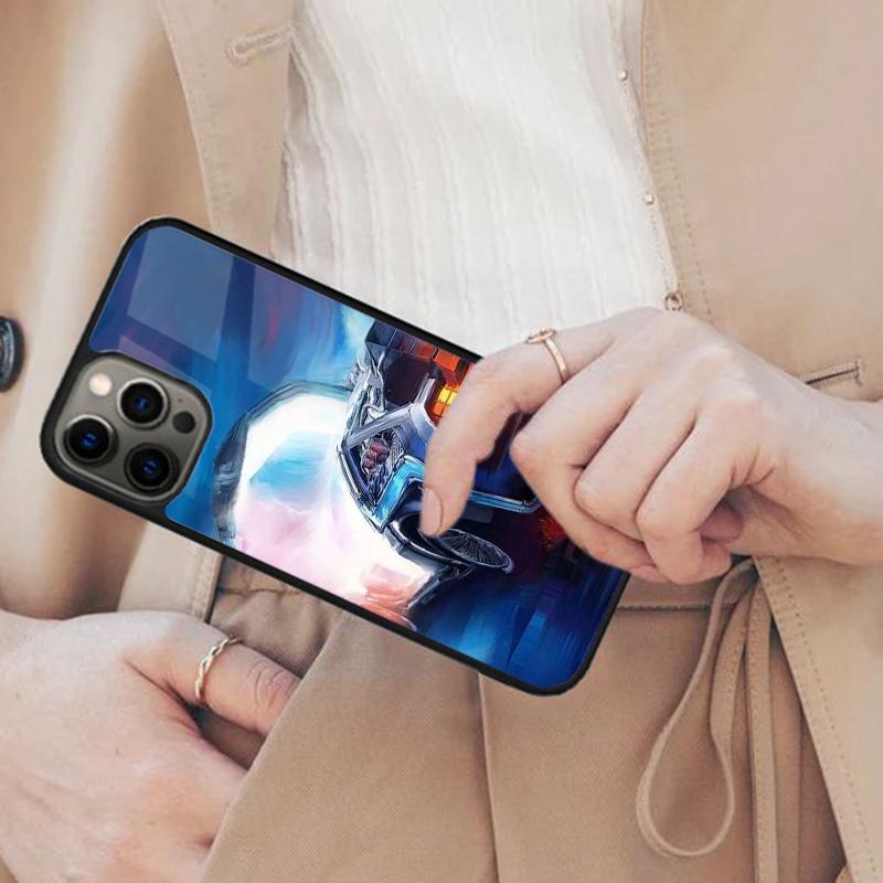 

Retro Back To The Future Magnetic Phone Case For APPLE iPhone 17 Air 16 14 13 12 Pro Max 15 Plus Wireless Charge MagSafe Cover iPhone 13mini