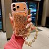 Premium Gold Foil Quicksand Case for iPhone 11-14 & PROMAX, Anti-fall Protection