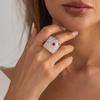 Resin Resin Finger Rings Jewelry Gift Square Ring Irregular Geometric Rings  Valentine's Day