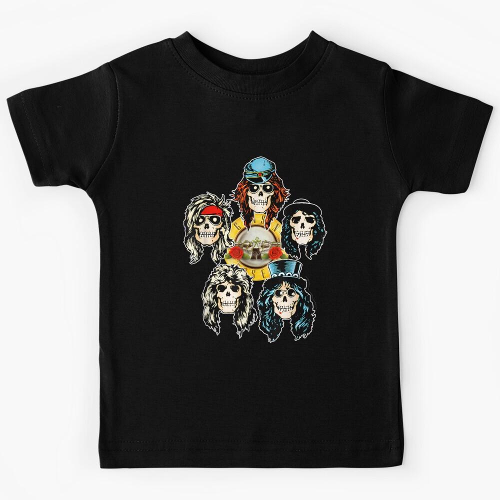 Guns Official Skull Heads Band Kids T-Shirt 110