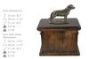 Rottweiler, Rott, Rottie II - urn for the ashes of a dog, urn with a statuette, elegant urn in the classic style of the Art-Dog brand