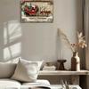 Retro Iron SantaGlamDecor Glam Style Christmas Sign  Festive Santa Reindeer  Gifts Wall Hanging Multipurpose Home Decor