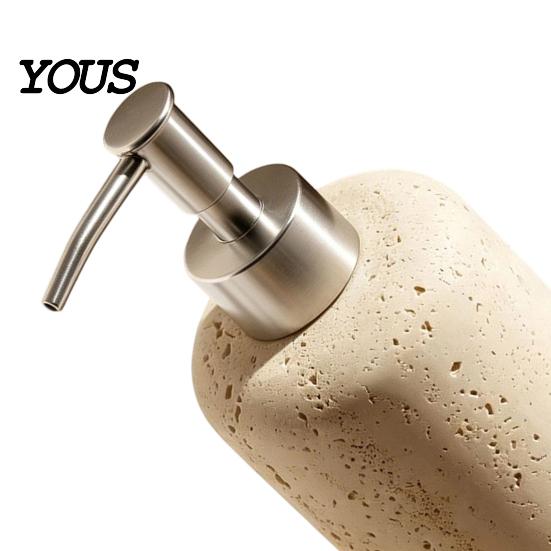 Soap Pump Bottle Resin Refillable Dispenser, Liquid Hand Shampoo Container, Countertop Empty Lotion for Bathroom Kitchen