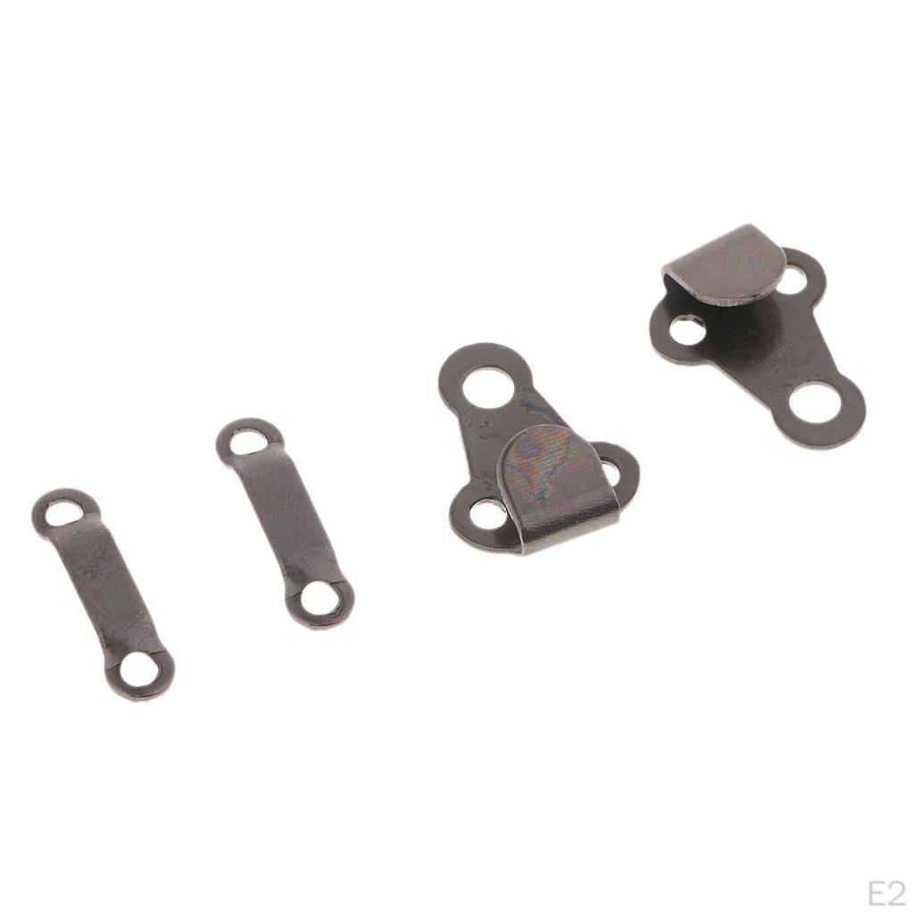 20 Sets Brass Sewing Hooks and Eyes Closures for Trousers Skirts Pants