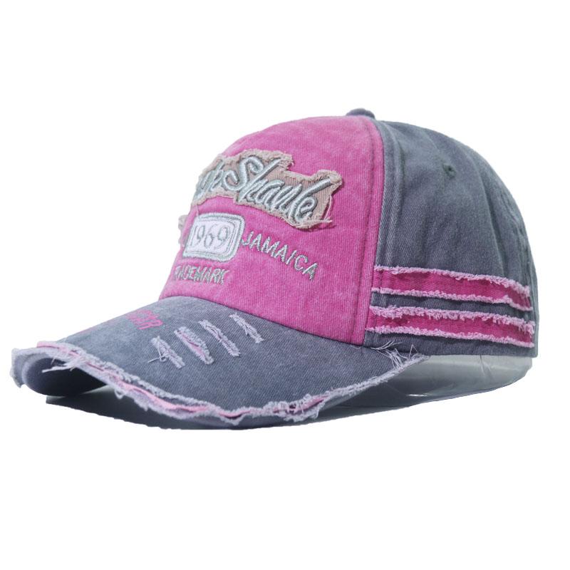 

Men Woman s Baseball Caps Adjustable Casual Retro Embroidered 1969 Cotton Sun Hats Unisex Solid Color Outdoor Visor Fitted Hats рожевий
