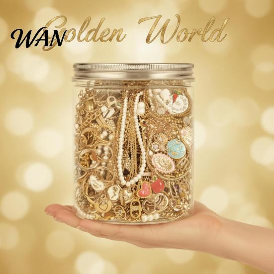 Holiday Jewelry Surprise Mystery Jar for Women, Vintage Set, Random Selection Mixed Box with Necklaces, Earrings, Rings, Bracelets, Gift Her Unique
