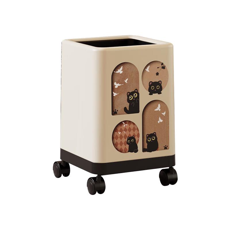 Li Xin Household Trash Can with Wheels