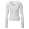 Kakipointeu Dot U-Neck T-Shirt (Ivory)