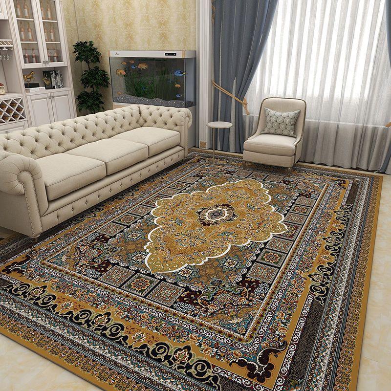 Retro European and American Style Carpet Living Room Coffee Table Carpet Indoor Bed End Carpet Persian Stylelarge Area