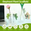3Pcs Flower Propagation Friends ABS Elephant Shape Plant Holder Flower Pot Decoration for Sprouts Stems Shoots and Cuttings