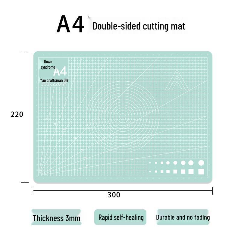 

Двусторонняя разделочная доска формата A4 для резьбы по резине - Цветная ПВХ доска