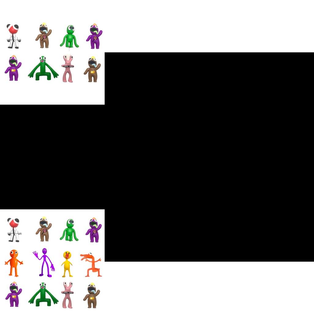 Roblox Rainbow Friends Figure Toy Model Durable Colorful Cake Topper Ornament For Kids' Xmas Gifts