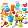 Educational Beach Toy Set: Car, Ferris Wheel, Hourglass Stroller, Shovel, Sand Mold, Bucket, Carved Water Play Toys