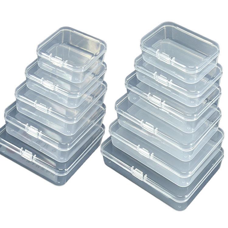 Rectangular Transparent Plastic Box for Storage and Packaging
