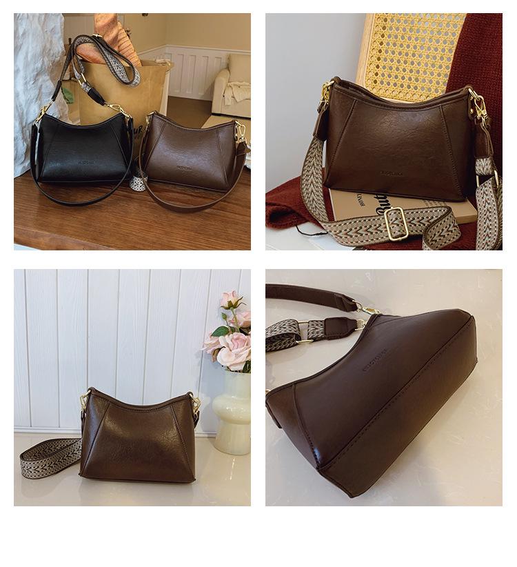 Damen Retro PU Umhängetasche - Große Kapazität, Unifarben, Texturiert, Vielseitig für den Arbeitsweg.