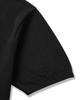 CUZNELLO Cool Cotton Collared Short Sleeve Knit_Black