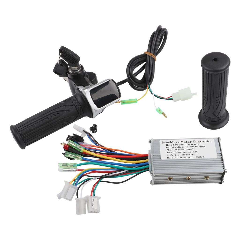LCD Gashendel En Borstelloze Motor//Controller Voor 24V Tot 48V Elektrische Fietsen //NIEUW