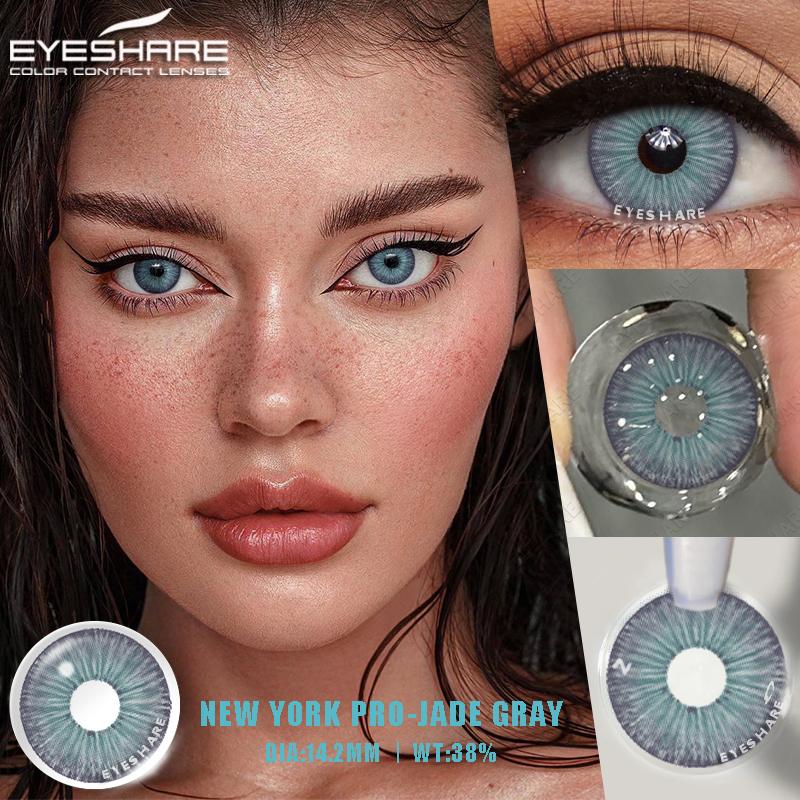 Eyeshare Colored Contact Lenses Eyes New York Pro Series 1 Pair Decoration Comestics Makeup