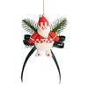 Christmas Ornament Small Boot Mitten Santa Snowman Gingerbread Man Xmas Tree Hanging Ornament Holiday Decorative Car Pendant for Wall Window Decor