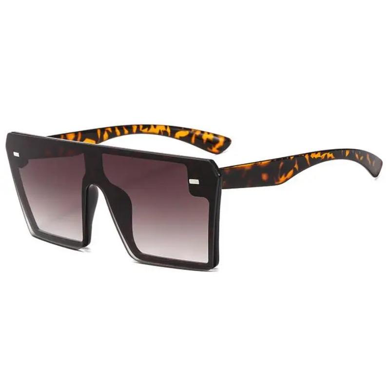 Oversized Plastic Shield Sunglasses Women Black Big Frame Vintage UV Protection Luxury Designer Rimless Sun Glasses For Men