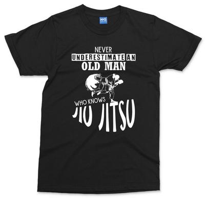 Herren Jiu Jitsu T-Shirt Lustiges Meister Sensei Geschenk Ju Jutsu MMA Kampfsport T-Shirt