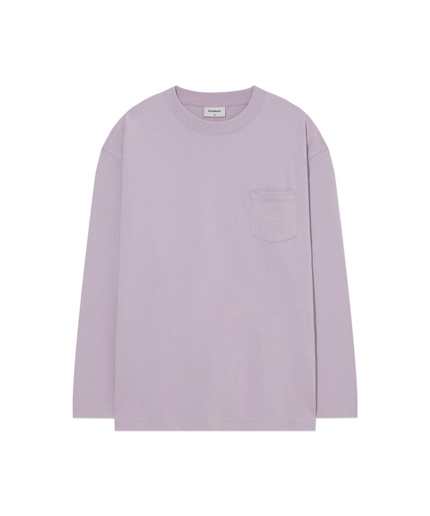 COVERNAT Basic Pocket Long Sleeve Light Purple