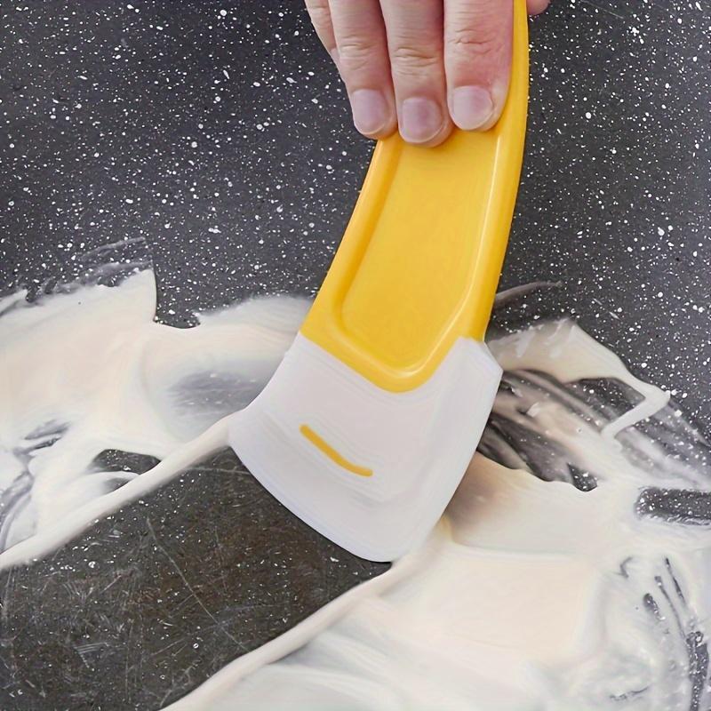 2pcs Silicone Pan Scraper, Spatula for Cleaning Dishes, Bowl Scraper, Non-Stick Kitchen Cleaning Tool,Kitchen Additions